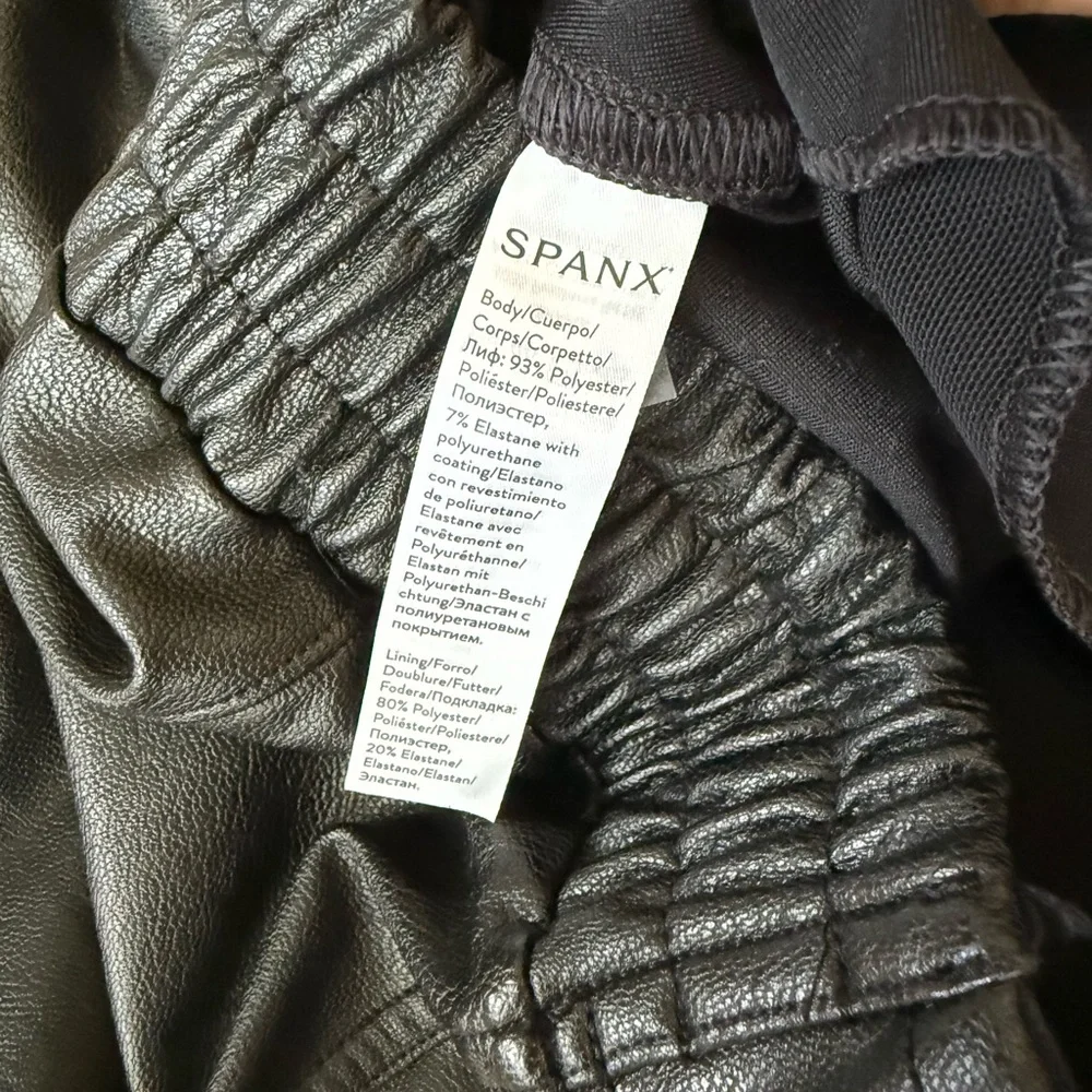 SPANX Faux-Leather Joggers